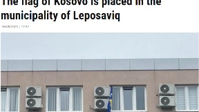 Zastava Kosova u Leposaviću